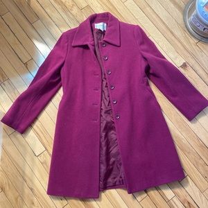 Purple Wool Coat